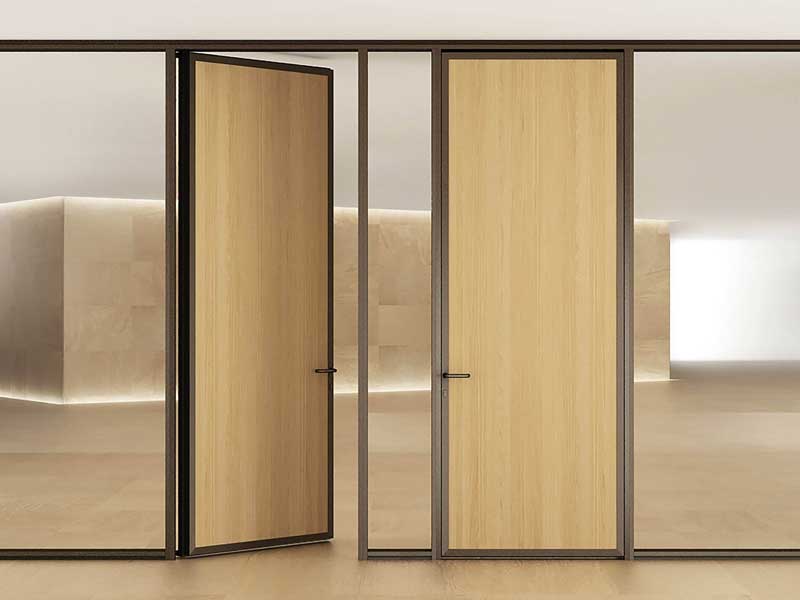 پارتیشن شیشه ای بادرب mdf