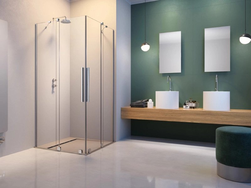 ابعاد استاندارد پارتیشن دوش